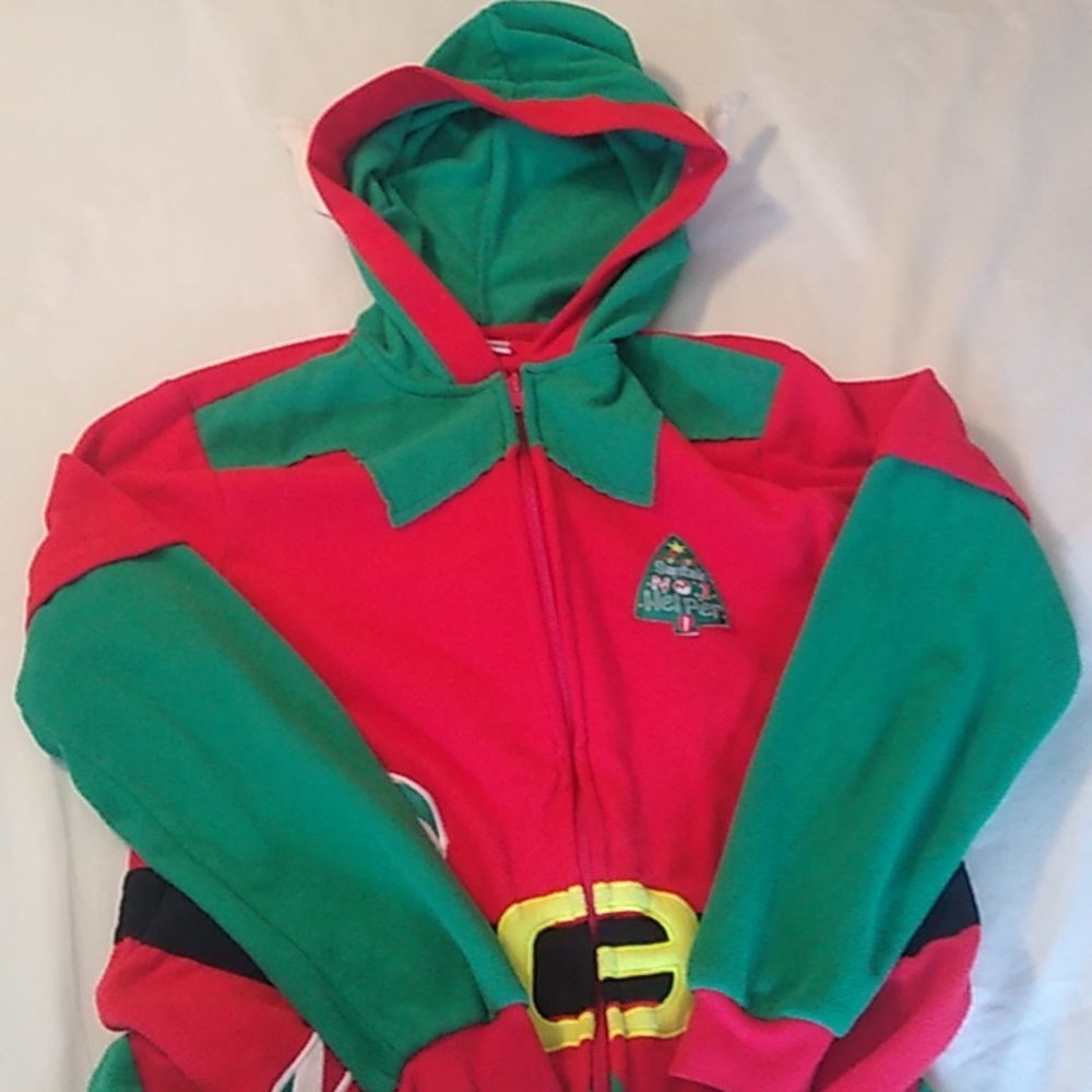 Cat & Jack sleepwear size 14 holiday elf theme
